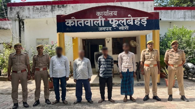 थाना फूलबेहड़ पुलिस द्वारा 04 वारण्टी अभियुक्त गिरफ्तार
