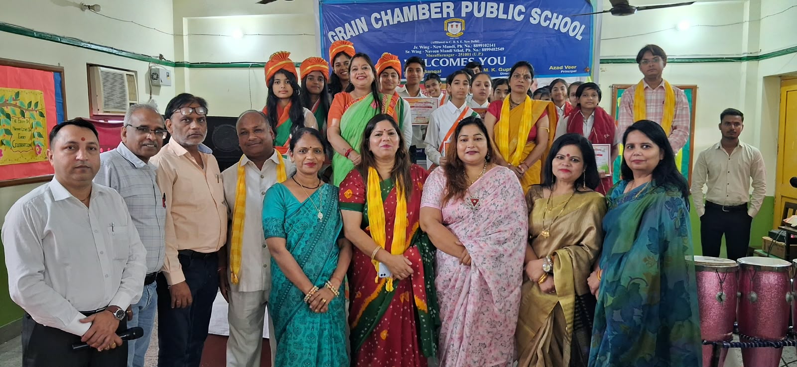 भारत विकास परिषद समृद्धि शाखा की समूहगान प्रतियोगिता में आर्य एकेडमी स्कूल का लता मंगेशकर दल प्रथम