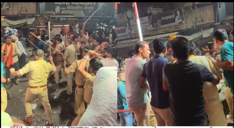 बढ़नी में मूर्ति विसर्जन के दौरान एक ही समुदाय के दो पक्षों में भिड़ंत, पुलिस ने आवश्यक बल प्रयोग कर संभाले हालात