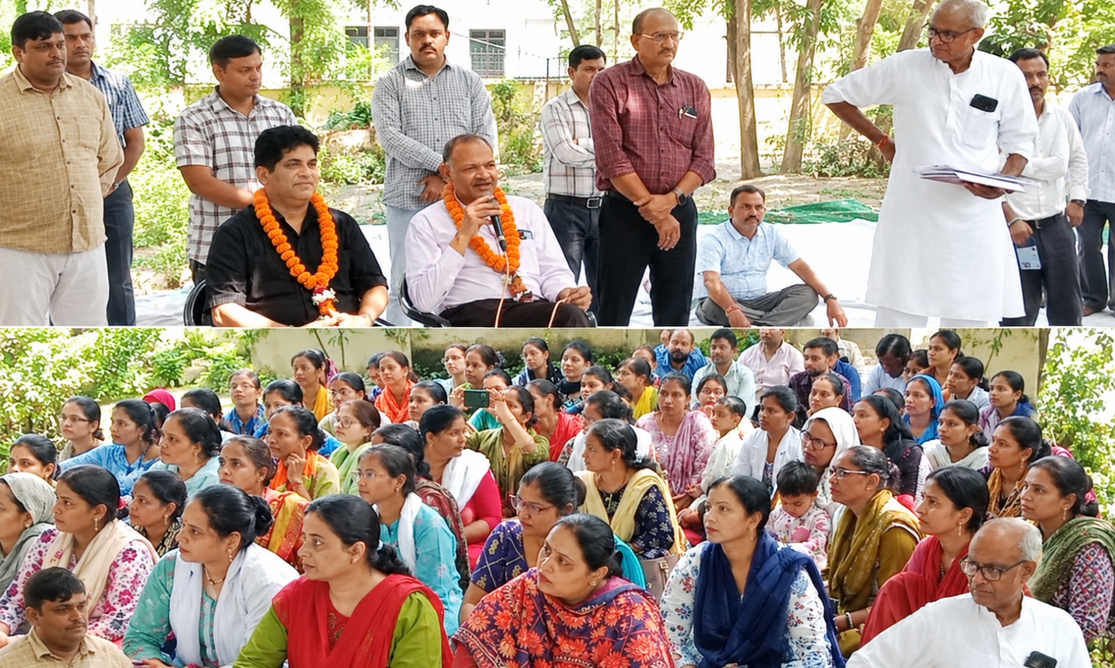 एनएचएम संविदा कर्मचारियों ने सीएमओ कार्यालय पर दिया धरना, नियमितीकरण की उठाई मांग समान कार्य-समान वेतन, वेतन वृद्धि और अन्य सुविधाओं की मांग; 12 अक्टूबर को लखनऊ में प्रस्तावित आंदोलन में शामिल होने की अपील