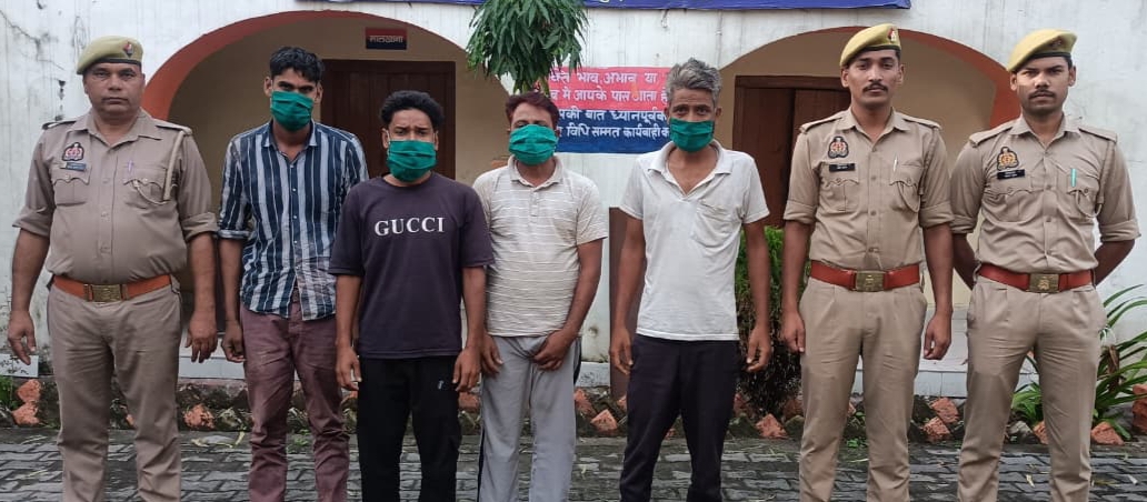 शांति भंग करने वाले 4 अभियुक्त गिरफ्तार