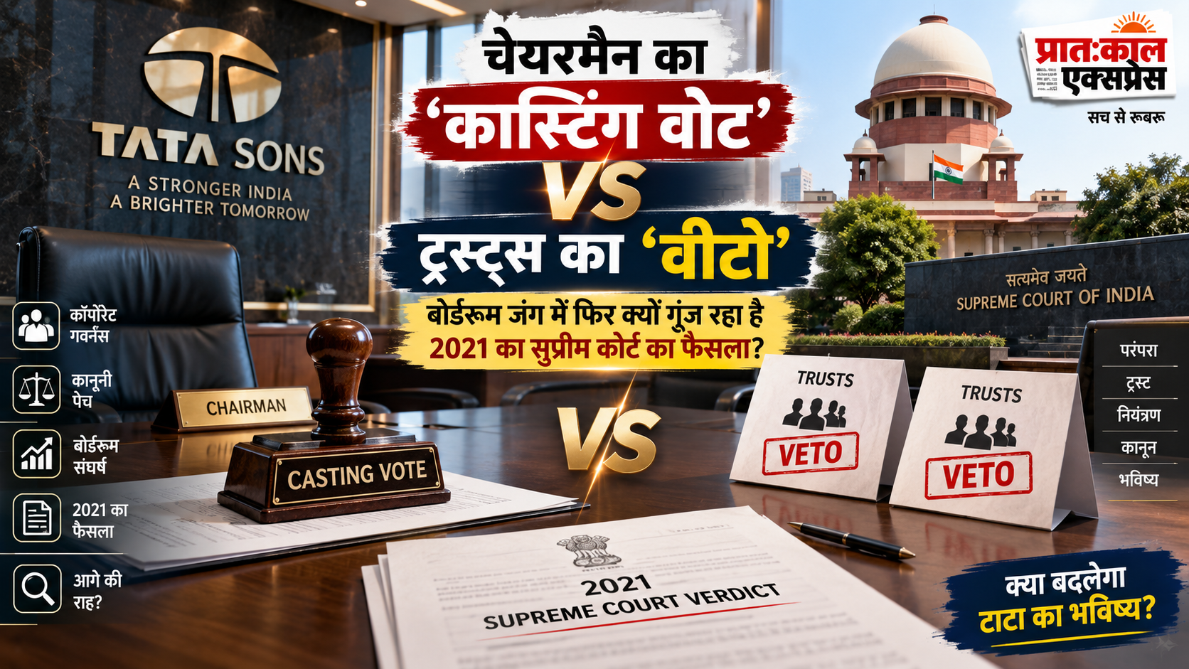 चेयरमैन का ‘कास्टिंग वोट’ VS ट्रस्ट्स का ‘वीटो’, टाटा बोर्डरूम में फिर क्यों गूंज रहा 2021 का सुप्रीम कोर्ट फैसला?