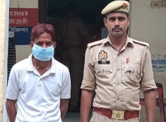 थाना रामपुर मनिहारान पुलिस ने चेकिंग व दबिश के दौरान 1 NBW वारण्टी अभियुक्त को किया गिरफ्तार