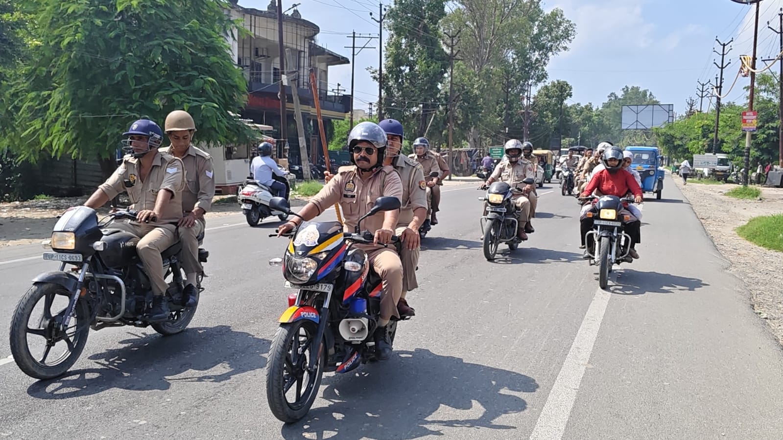 थाना सदर बाजार सहारनपुर पुलिस द्वारा फ्लैग मार्च