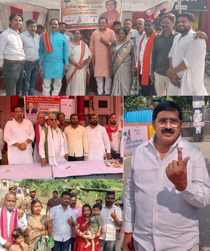 स्नातक निर्वाचन में सांसद नरेश उत्तम समेत जनप्रतिनिधियों ने किया मतदान