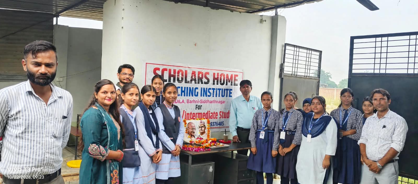 स्कॉलर्स होम कोचिंग इंस्टीट्यूट में श्रद्धा व उल्लास के साथ मनी गांधी व शास्त्री जयंती