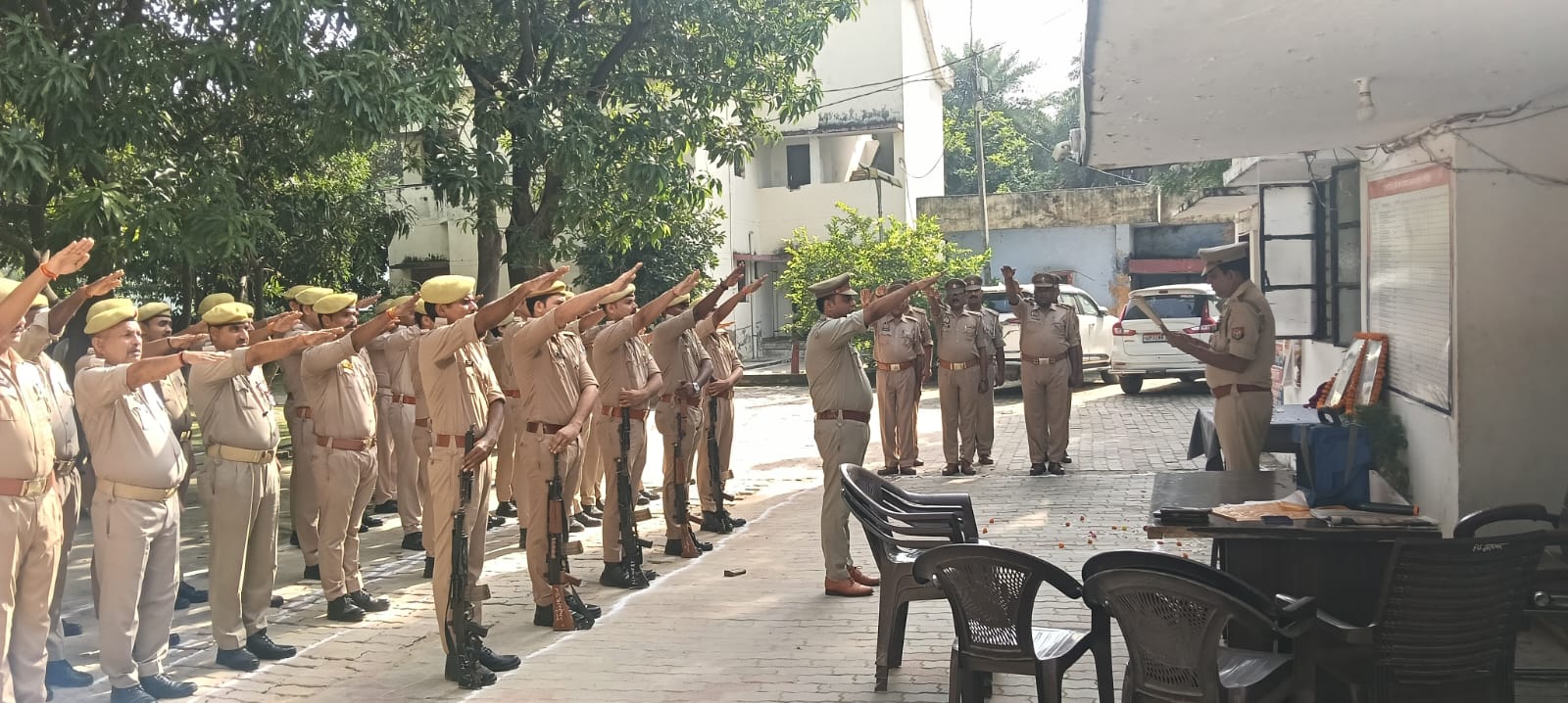 थाना असोथर में श्रद्धा और सम्मान के साथ मनाई गई गांधी जयंती