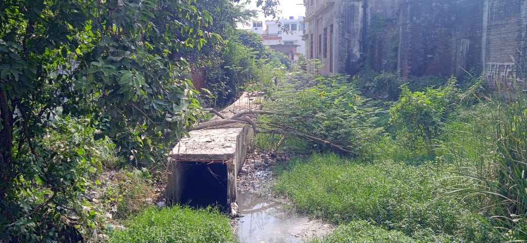 गौतम नगर में नाला निर्माण पर उठे सवाल, डीएम से जांच की मांग