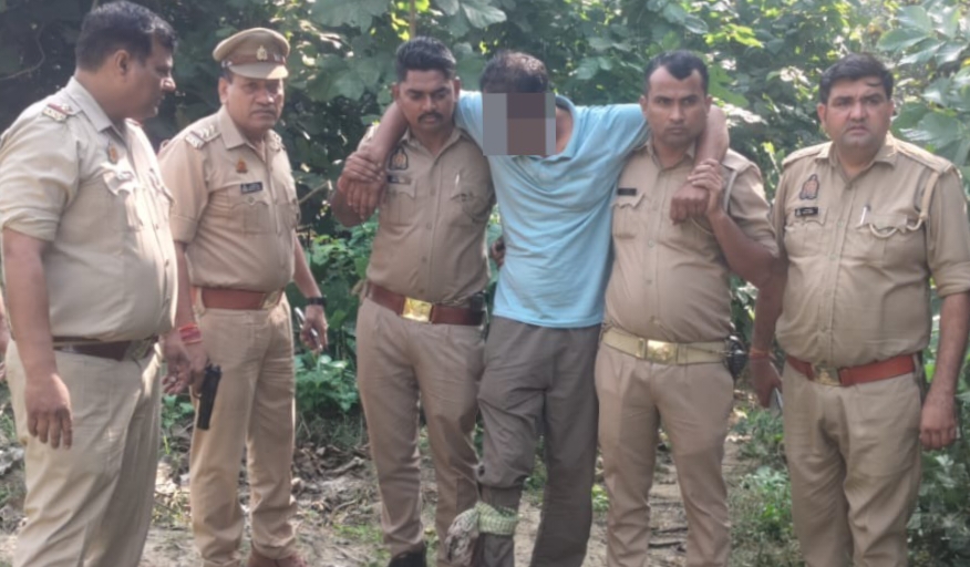 मीरापुर में पुलिस मुठभेड़ में 25 हजार का इनामी बदमाश गिरफ्तार