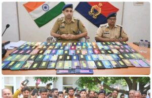 खुशी से झूमे मोबाइल स्वामी, सिद्धार्थनगर पुलिस ने लौटाए 102 खोए फोन, 12.5 लाख के सेट बरामद