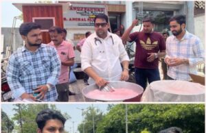 राकेश चौधरी मेमोरियल द्वारा मीठे जल का हुआ वितरण