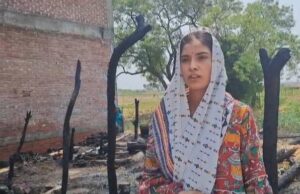 झोपड़ी में लगी आग से गृहस्थी का सामान जलकर हुआ राख