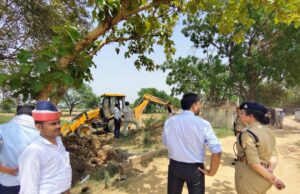 श्रावस्ती मॉडल के तहत सरकारी भूमि से अवैध कब्जा हटाये गये