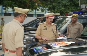 रिजर्व पुलिस लाइन मे परेड की ली गई सलामी किया गया निरीक्षण