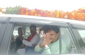 राज्यमंत्री के प्रथम नगर आगमन पर कार्यकर्ताओं ने किया भव्य स्वागत