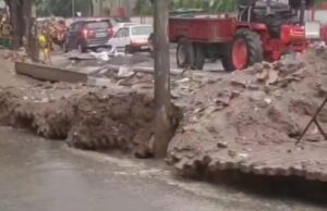 सरसावा में पहली बारिश ने खोल दी पालिका की पोल-घरों में घुसा पानी