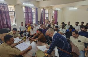 इस्लामिक नव मोहर्रम को लेकर शांति कमेटी की हुई बैठक