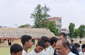 जिला स्तरीय क्रिकेट प्रतियोगिता का हुआ शुभारंभ