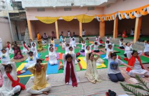 आर्य समाज मन्दिर प्रांगण में हुआ योग शिविर