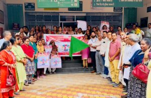 रैली निकाल कर किया संचारी रोग नियंत्रण माह का शुभारंभ