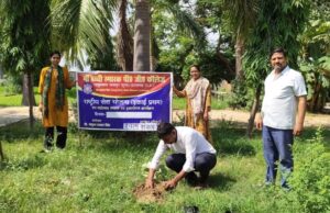 महाविद्यालय में पौधारोपण कार्यक्रम का किया गया आयोजन
