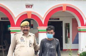 शान्ति भंग के आरोपी का पुलिस ने किया चालान