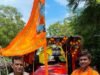 श्रद्धालु जल अभिषेक के लिए बकनहा से बाबा धाम के लिए रवाना