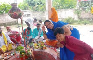 श्रावण माह के प्रथम सोमवार को बाबा बउधनाथ स्थान पर उमड़ी श्रद्धालुओं की भीड़