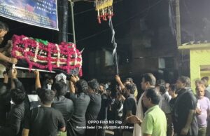 लब्बैक या हुसैन की सदाओं के सदाओं के साथ होता रहा मातम