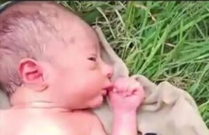 जेठवारा में नहर किनारे रोता मिला नवजात, पुलिस ने दिखाई मानवता