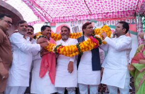 सपा ने मनाया संविधान मान स्तंभ स्थापना दिवस