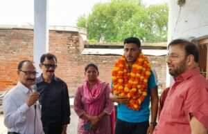 अंतरराष्ट्रीय खिलाड़ी शाहनवाज खान को किया गया सम्मानित