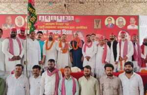 संविधान मानस्तम्भ स्थापना दिवस पर समाजवादी पार्टी ने भरी हुंकार