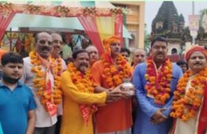 हर्षोल्लास के साथ किया गया मडि़या महाकालेश्वर भगवान का महागंगा अभिषेक