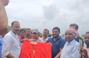 उतरार में नागपंचमी के अवसर पर आयोजित हुई लंबी कूद प्रतियोगिता