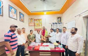 थाना अध्यक्ष सिविल लाइन का चार्ज सुनील कुमार लेने पर व्यापारियों में खुशी की लहर