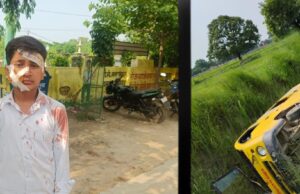 लालगंज में स्कूली बच्चों से भरी मैजिक पलटी, छः बच्चे हुए घायल