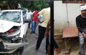 बाइक और चार पहिया में भिड़ंत, एक घायल