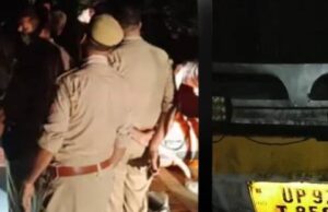 तीर्थ यात्रियों से भरी बस पानी में डूबी, पुलिस की सक्रियता से बड़ा हादसा टला