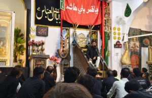 शामे गरीबा की मजलिस इमाम हुसैन व उनके 72 साथियों को पुरसा दिया गया