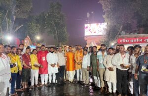 भाजपा कार्यकर्ताओं ने महाकाल के किए दर्शन