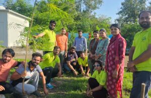 वृक्षारोपण जन अभियान चलाया टीम वसुंधरा सृजन