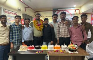 युवा पटेल वाहिनी के मीडिया प्रभारी का मनाया गया जन्मदिन