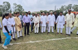 राष्ट्रीय खेल दिवस पर इंदिरा स्टेडियम जालौन में हुआ सजीव प्रसारण