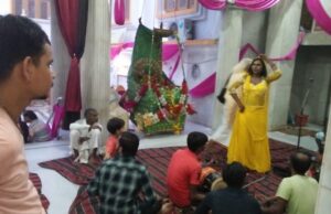 सिद्धपीठ ठड़ेश्वरी मन्दिर में भगवान राम लला के झूला महोत्सव पर्व मनाया गया