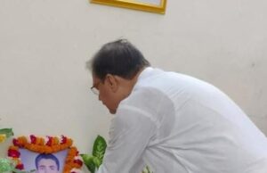 आजाद हिंद फौज के गोरिल्ला योद्धा स्व. सुमेश्वर राय को दी गई श्रद्धांजलि