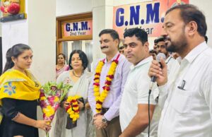 मुस्कान नर्सिंग इंस्टीट्यूट में सीओ उमेश पांडेय की भव्य हुई विदाई