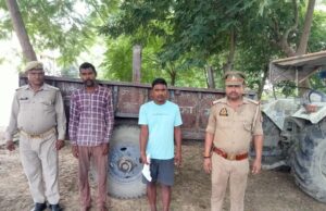 पुलिस ने ट्राली चोरी करने वाले दो अभियुक्तों को किया गिरफ्तार