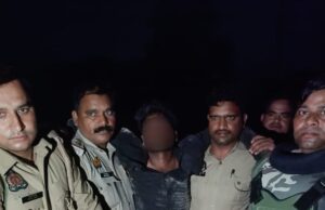 थानाध्यक्ष धाता की बहादुरी से पुलिस मुठभेड़ में इनामी बदमाश गिरफ्तार