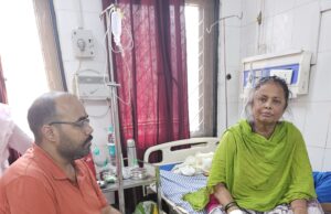 विवेक बरनवाल ने नीलम प्रभात के स्वास्थ्य की ली जानकारी